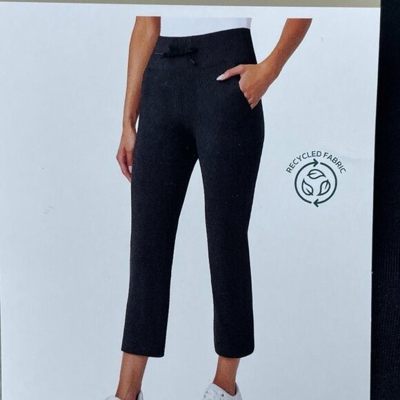 Mondetta High-Rise Capri Pants Recycled Polyester Drawcord M d0590 - Picture 1 of 7